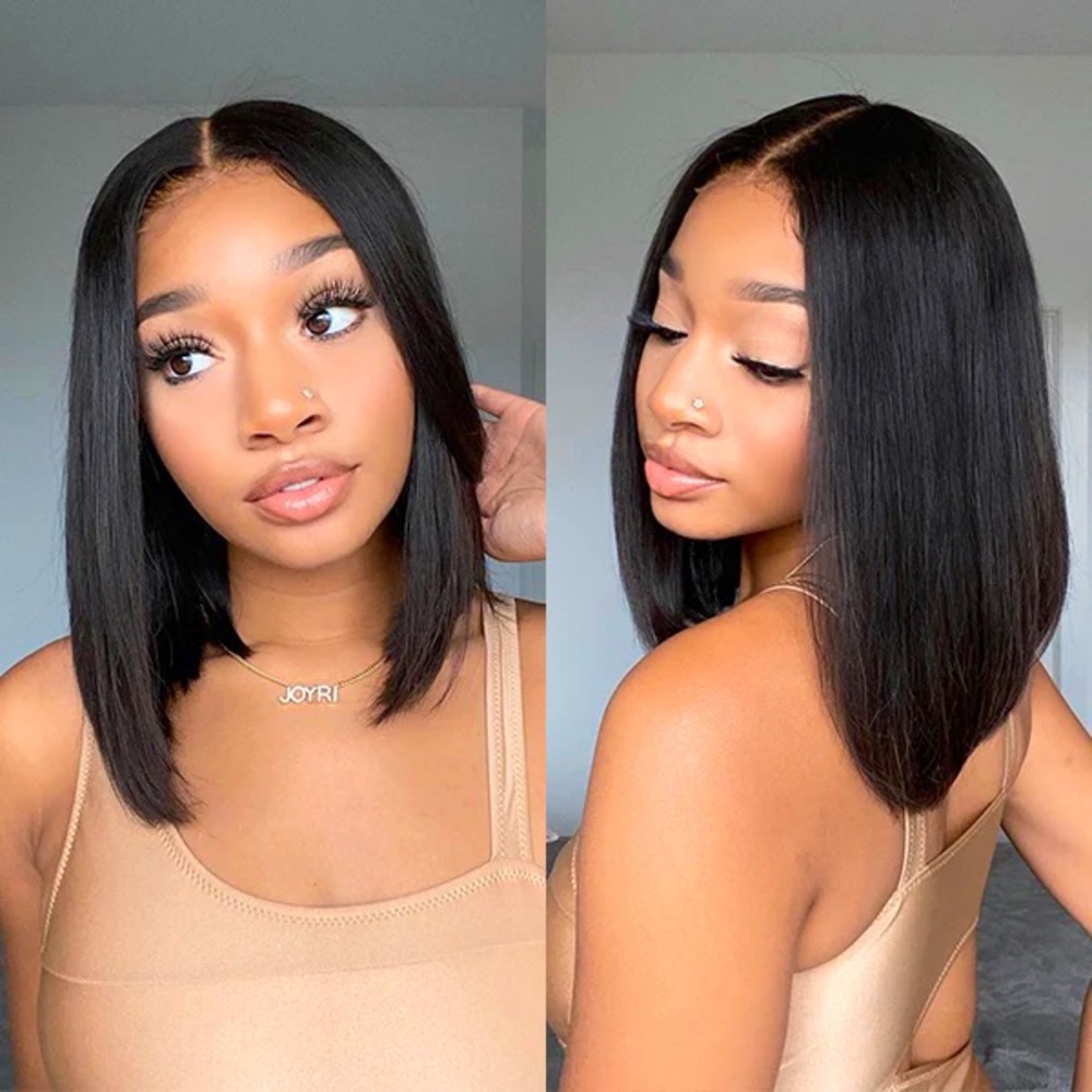 LuvMe Hair Closure Wig. 14inches, bob/blunt cut. Never worn, only tried on.